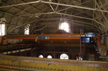 ABUS single girder overhead travelling crane in box girder design