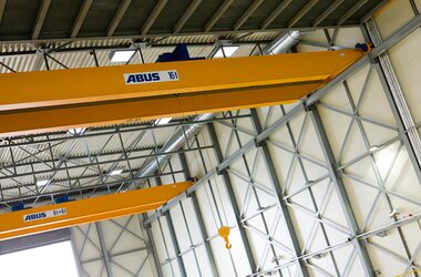 ABUS double-girder overhead travelling cranes with ABUS wire rope hoists 