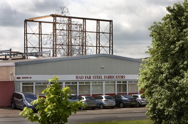 ABUS ELK single girder overhead travelling crane on "Exposure" sculpture