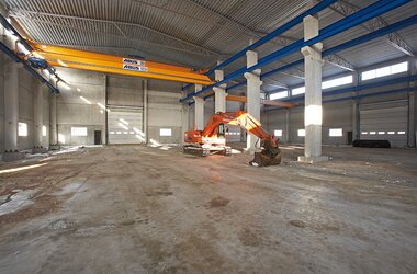 ABUS double girder overhead travelling crane ZLK and single girder overhead travelling crane ELK at Dahlgrens Cementgjuteri in Sweden 