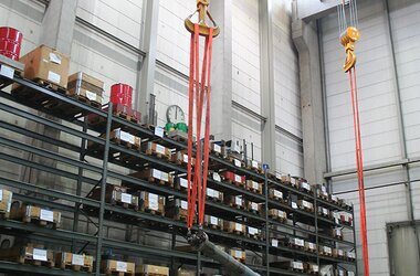 ABUS crane ensures significant improvements in working conditions as well as an increase in efficiency