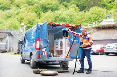 ABUS ABUCompact GMC chain hoist at the Aggerverband in Engelskirchen