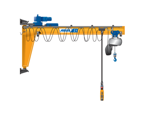 Figure ABUS wall-mounted slewing crane VW