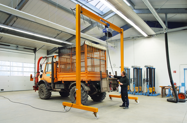 ABUS light gantry crane in the water-soil association in Grefrath