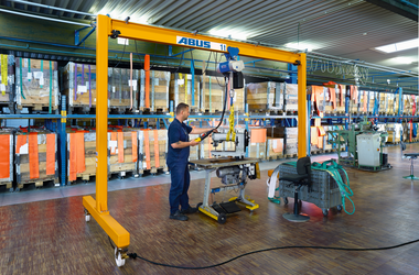 ABUS light gantry crane in the company SpanSet in Uebach-Palenberg